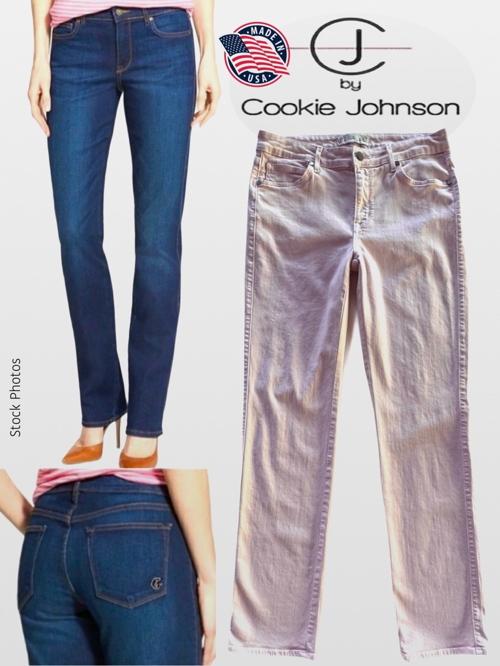 CJ by Cookie Johnson Faith Straight Mid-Rise Blush Pink Jeans (31)